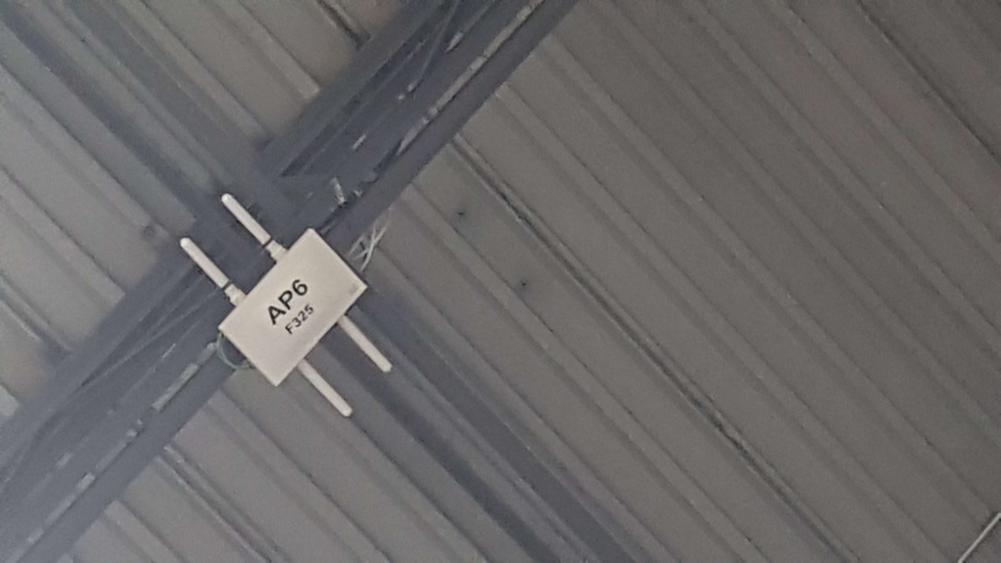 Wireless access point installed on ceiling