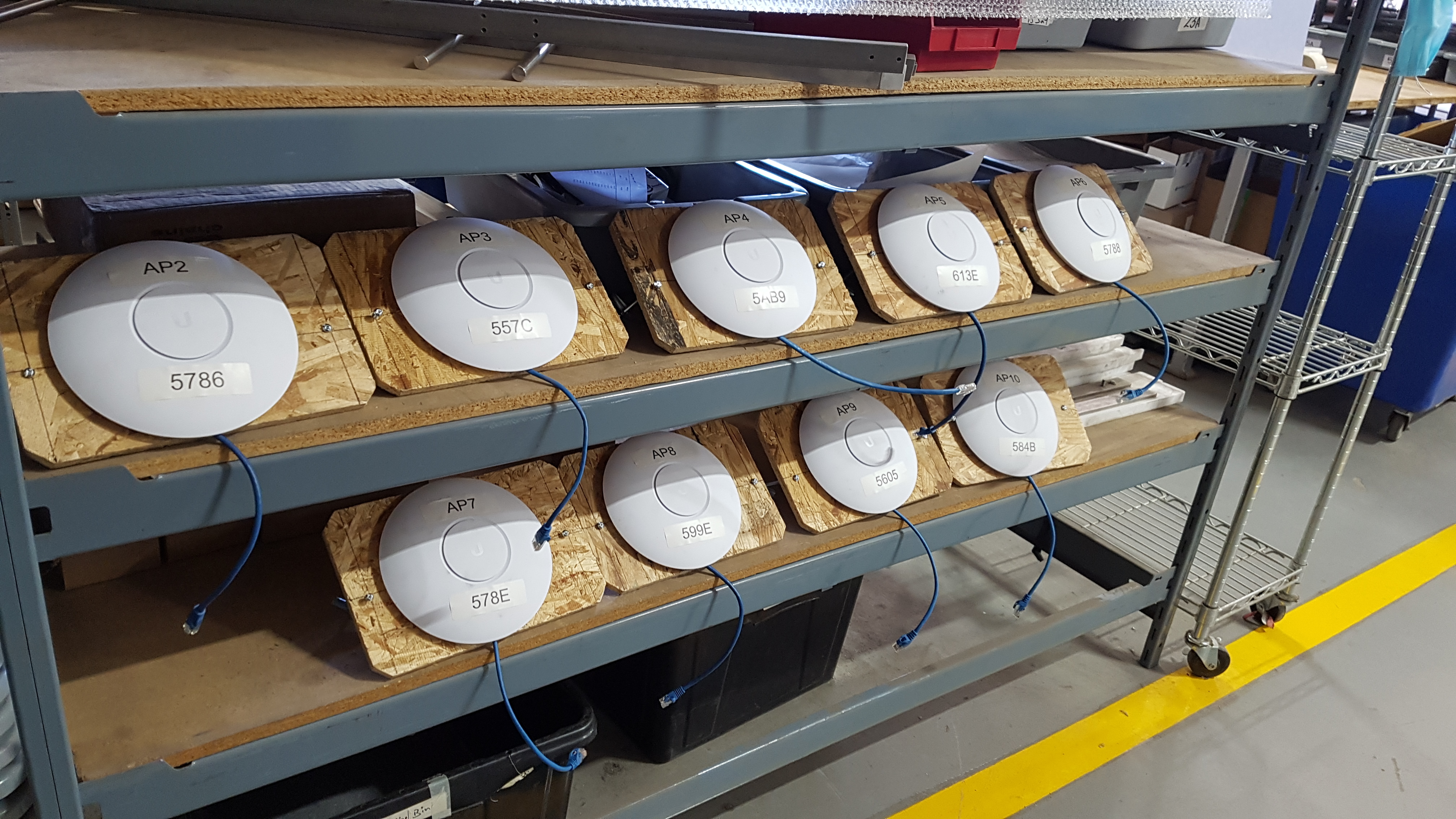Multiple Wi-Fi access points ready for deployment