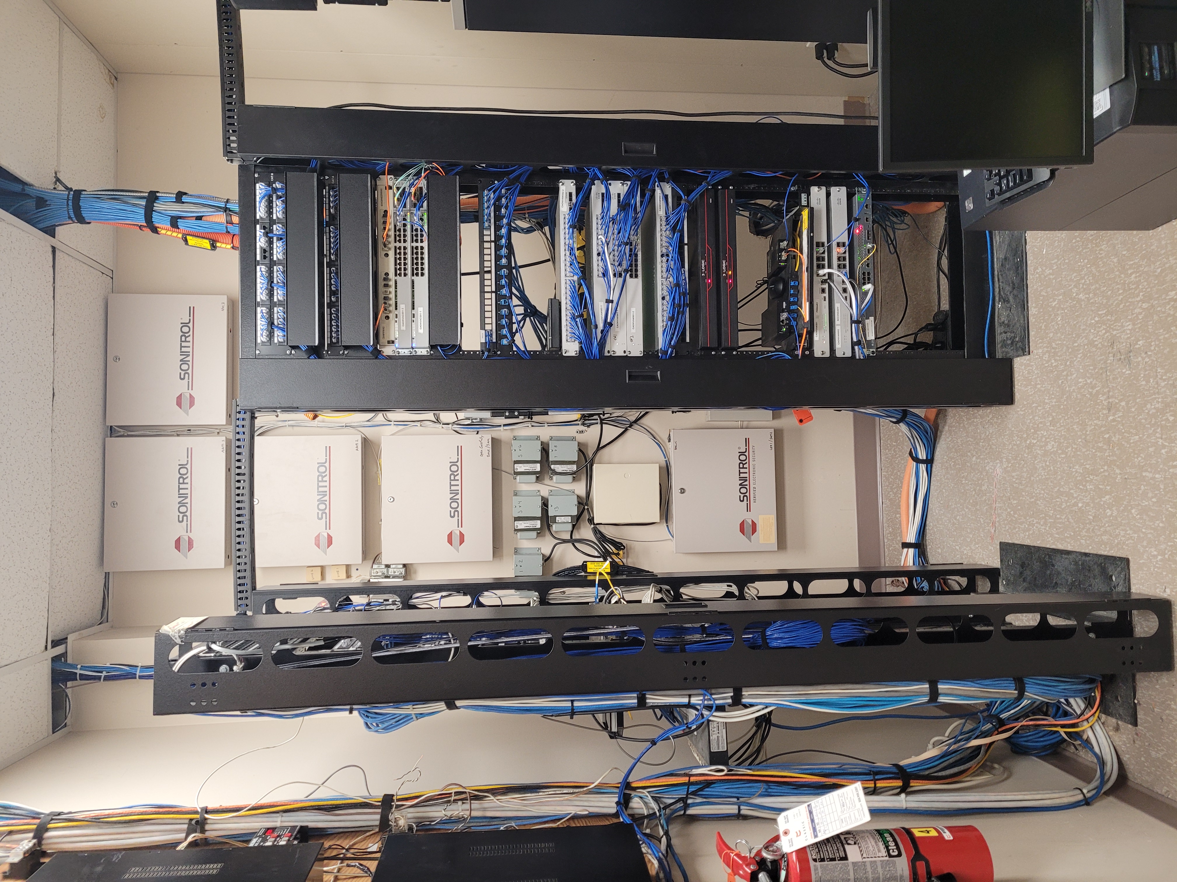Second network rack installation
