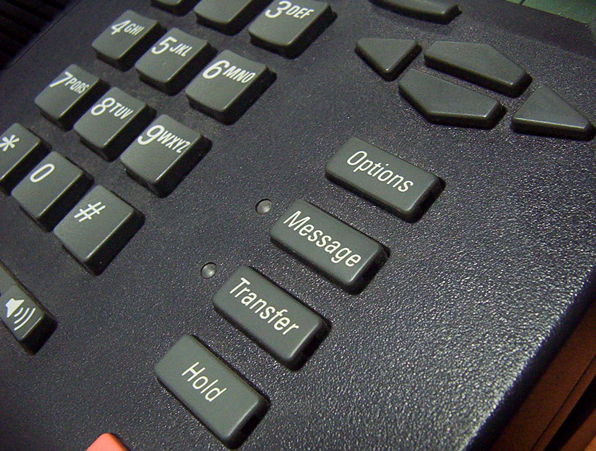 IP phone keypad and handset