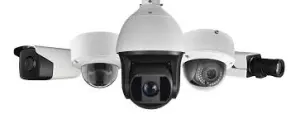 Variety of dome, bullet, and CCTV security cameras